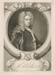 Sr. Addison, grabado por George Vertue, 1721